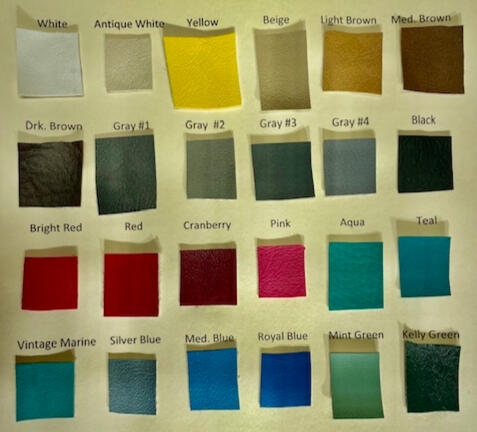 Vinyl Color Samples